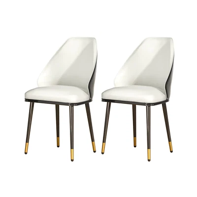 $370.99 • Buy Artiss Dining Chairs Wooden Chair Kitchen Cafe Faux Leather Padded Seat Set Of 2