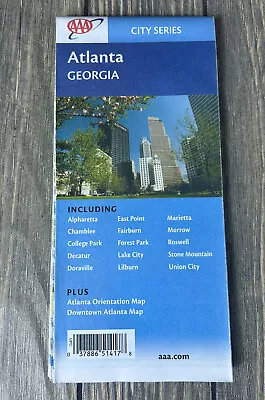 2005 2008 AAA Atlanta Georgia City Series Map • $279.60