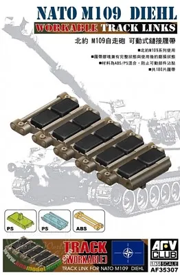 AFV Clun 1/35 NATO M109 DIEHL WORKABLE TRACK AF35307 • $21.50