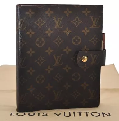 Authentic Louis Vuitton Monogram Agenda GM Notebook Cover R20106 LV 9188I • $950