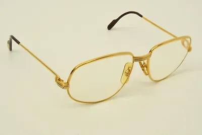 Authentic Cartier Romance Louis 54 16 130 GP Vintage Aviator Sunglasses Frames 5 • $399.99