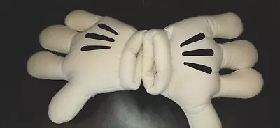 Disney Parks Mickey Mouse White Plush Hand Gloves Size OSFM • $25