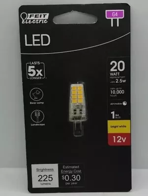 Feit Electric 20-Watt Equivalent T4 G4 Bi-Pin Base Landscape LED Light Bulb Brig • $9.65