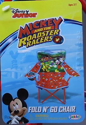 £28.73 • Buy Disney Mickey And The Roadster Racer Fold N Go Beach Pool Camping Chair Ages 3-7