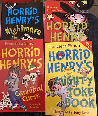 Paperback Horrid Henry Early Reader Set Of 4 Books • £4.50