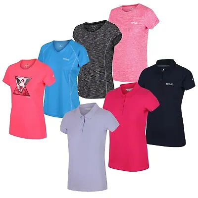 £6.99 • Buy Regatta Womens Summer Polo T Shirt Top Jersey MASSIVE CLEARANCE SALE RRP £30