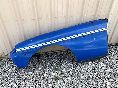 MG MGB 1974.5-80 • Original Front Left Driver's Fender Blue. Used.  MG5895 • $250.74