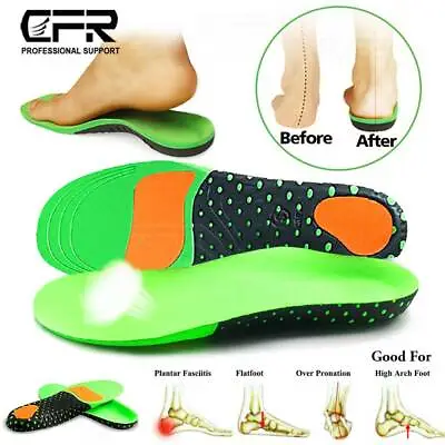 Work Boots Feet Arch Support Orthotic Plantar Fasciitis Gel Shoe Insoles Cushion • $12.46