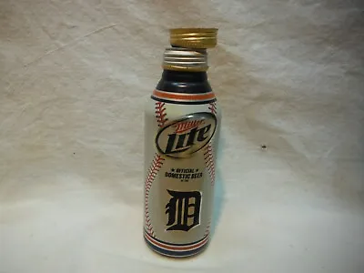 Miller Lite  Domestic Beer Of The Detroit  Aluminum Beer Bottle #840405 • $3.50