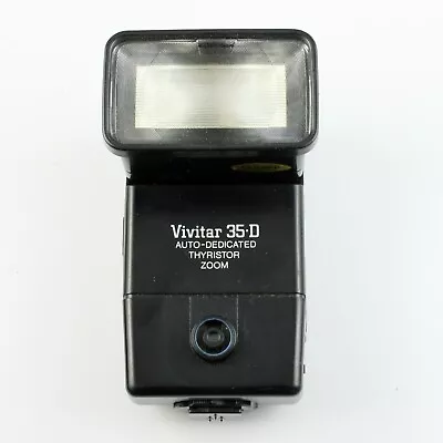 Vivitar 35-D Auto-Dedicated Thyristor Zoom Flash DM/C For Canon Tested • $11.99