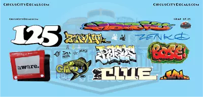 Railroad Graffiti S 1:64 Scale Decal Set • $10.99