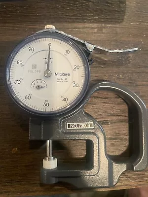 7300S Mitutoyo Dial Thickness Gauge Tool Flat Anvil Standard Type • $48