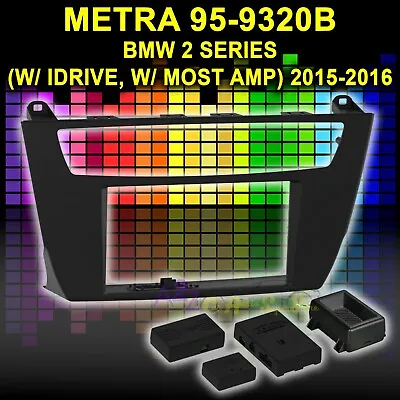 Metra 95-9320b Double Din Dash Kit For Select 2015-2016 Bmw 2 Series W/ Most Amp • $683.85
