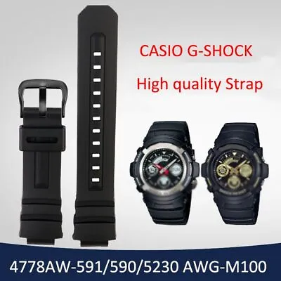 Men's Waterproof Watch Strap Fit For Casio G-Shock AW-591 AW-590 AWG-M100/101 • £17.90