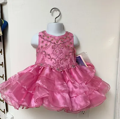 24 Months Little Rosie Pink Rhinestoned Pageant Dress W/Matching Accessories NWT • $179.99