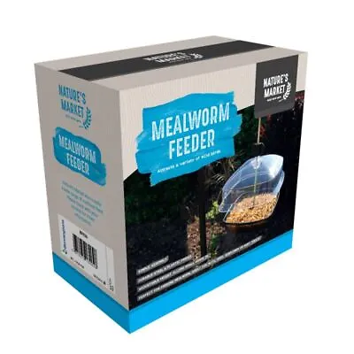 Mealworm Feeder Worm Tree Wild Bird Care Roof Adjustable Watcher New • £9.49