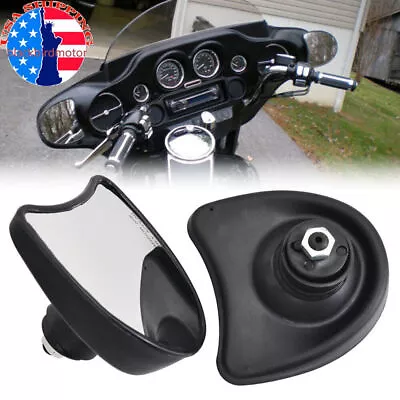 Black Batwing Fairing Rearview Side Mirror For Harley Electra Street Glide 96-13 • $30.07