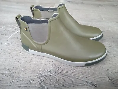 BOGS Mens Size 13 Kicker Rain Chelsea Boots Green 72813-343 New Snow Boots • $50.99