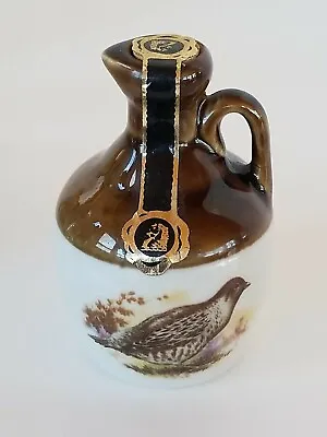 Vintage Miniature Rutherford & Co Whiskey Bottle Jug Montrose Potteries Bird • $53.95