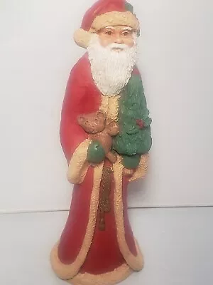 Vintage Midwest Importers Of Cannon Falls Santa Figurine Tree Teddy Bear 8   • $24.99