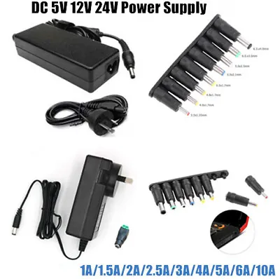 $12.30 • Buy DC 5V 12V 24V 1A 2A 3A 4A 5A 6A 10A Power Supply Transformer Adapter For LED 