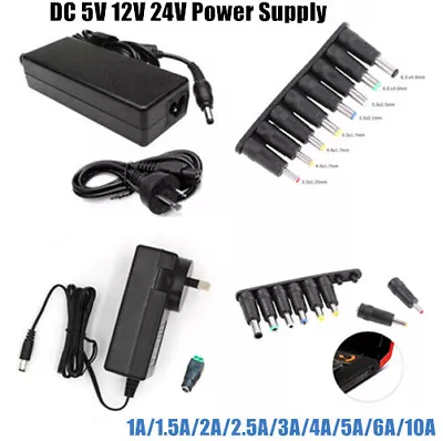 $12.30 • Buy DC 5V 12V 24V 1A 2A 3A 4A 5A 6A 10A Power Supply Transformer Adapter For LED 