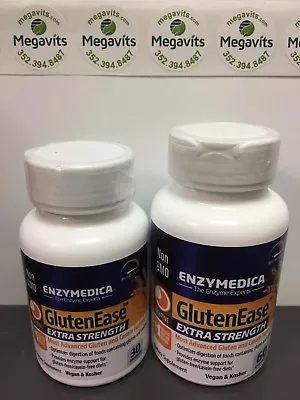 CHOOSE ONE: Enzymedica GlutenEase Extra Strength 30 OR 60 Capsules • $20.99