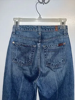 Womens 7 For All Mankind Bootcut Wide Leg Jeans Size 24 • $16