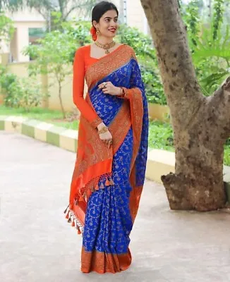 £30.23 • Buy Saree Blouse New Sari Indian Pakistani Wedding Designer Bollywood Party Wear