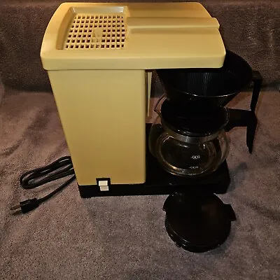 Vintage Retro West Bend Atomic Flavo-drip Automatic Coffee Maker Yellow Tested • $40