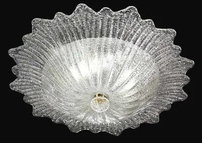 Ceiling Classic IN Genuine Murano Glass 2 Lights Handmade IN Italy • $403.55