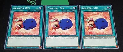 Yu-gi-oh! TCG 3x Graceful Dice SBC1-ENB12 X3 COMMON YUGIOH! SPELL SET JOEY NM • $6