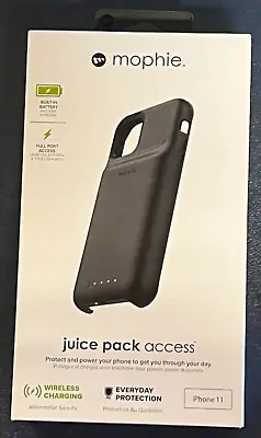 NEW Mophie Juice Pack Access Hardshell Battery Case For Apple IPhone 11 - Black • $19.99