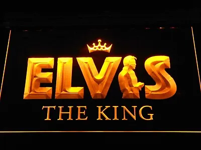 Elvis Presley The King LED Neon Light Sign For Beer Bar Pub Club Home Party Gift • $23.99