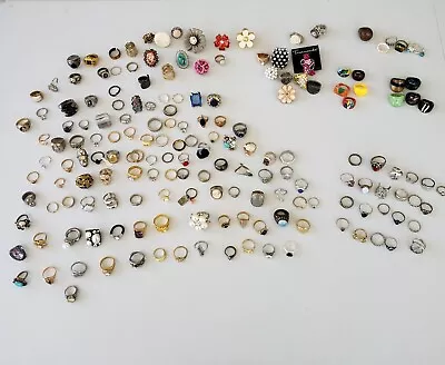 Vintage To Modern Costume And Fashion Jewelry Ring Lot • $24.50