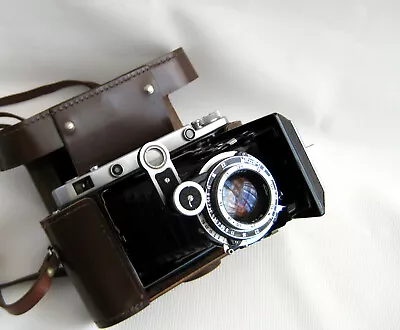 Russian Moskva-5 6x9 Cm 6x6sm Film Camera USSR Medium Format + Case! 1957! • $220