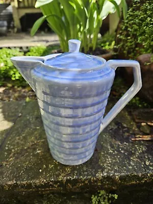 Vintage  Antique  Artdeco  Wadeheath Wade Blue Lidded Jug • £9.99