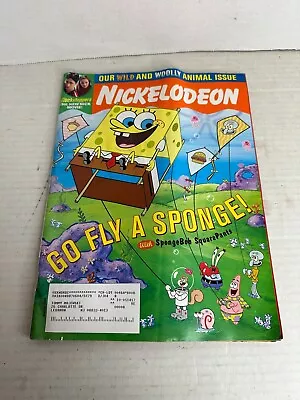 Nickelodeon Magazine March 2002 SpongeBob Clockstoppers Animal Issue #79 • $14.99