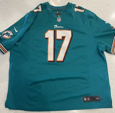 Mens Nike NFL Players On Field Miami Dolphins #17 Ryan Tannehill Jersey Size 3XL • $29.99