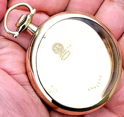 Antique 14-K Gold Filled Pocket Watch Case Perfect Condition • $69.99