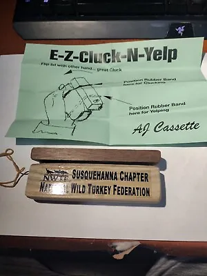 Vintage Mint E-z-cluck-n-yelp A J Cassette Turkey Box Call With Instructions • $19.99