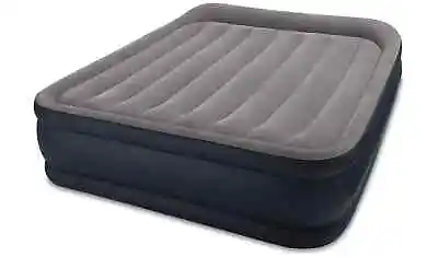 Intex Queen Deluxe Pillow Rest Raised Air Bed With Pump - 6181064 U • £49.99