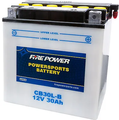 12V Heavy Duty Battery Fire Power CB30L-B Replaces YB30L-B • $110.79