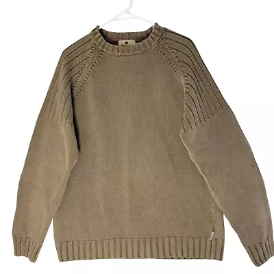 Woolrich Cinder Vtg Sweater Mens L Olive Green Long Sleeve Thick Ribbed Gorpcore • $24.03