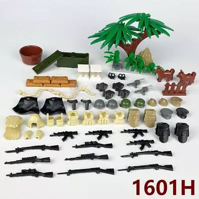 MIni Military Figures WEAPON PACK SWAT City Police Army Guns Rifles Set Lot H • $14.85