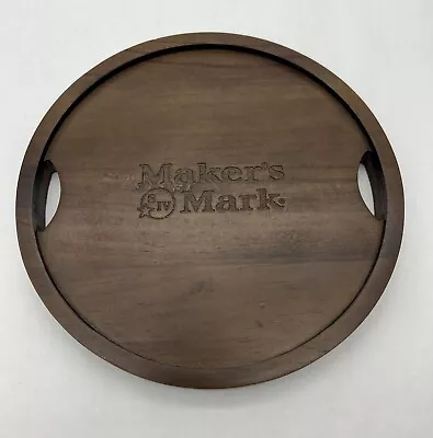 Maker's Mark Whiskey Wood Shot Serving Tray Coaster 8.5” • $24.95