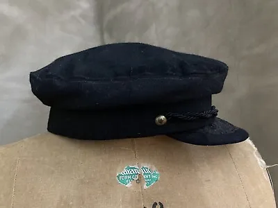 FIDDLER Wool Jewish Cap Fisherman Sailor Traditional Greek VTG Cabbie Newsboy 7 • $45