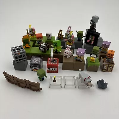 Lot Of Minecraft Blocks & Small Mini Figures (20 Figs) • $34.95