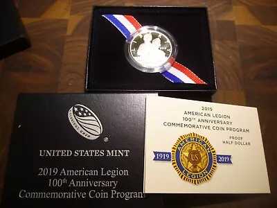 2019 S Proof American Legion Clad Half Dollar With OGP & COA • $32