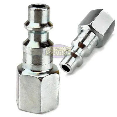 2 Pack 1/4  Female NPT Air Compressor Hose Quick Coupler Plug Industrial Style • $6.40